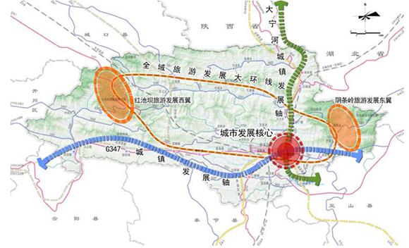 巫溪县城乡空间结构规划图(2015年).重庆市规划局供图 华龙网发图片