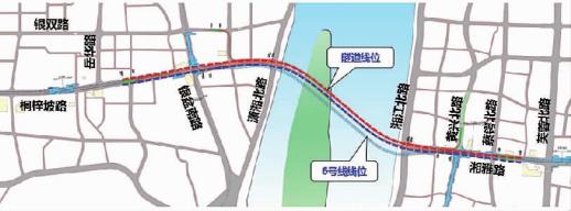 湘雅路过江通道示意图.