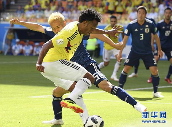 2018世界杯首张红牌产生 日本2:1胜哥伦比亚
