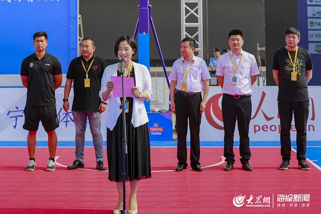 青岛 莱西 2019世界休闲体育大会三人制篮球赛开幕篮球高手助阵亮点纷呈