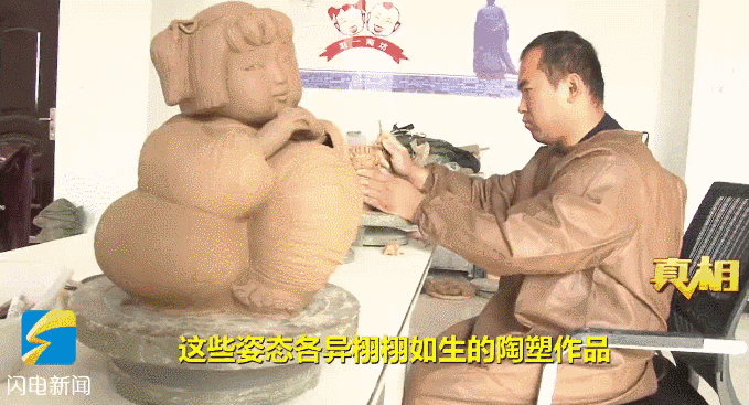 山东聋哑农村娃爱玩泥巴,成了陶艺大师!作品