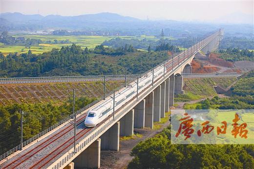 以洛湛鐵路,黔桂鐵路擴能改造工程開工建設為起點,廣西大規模鐵