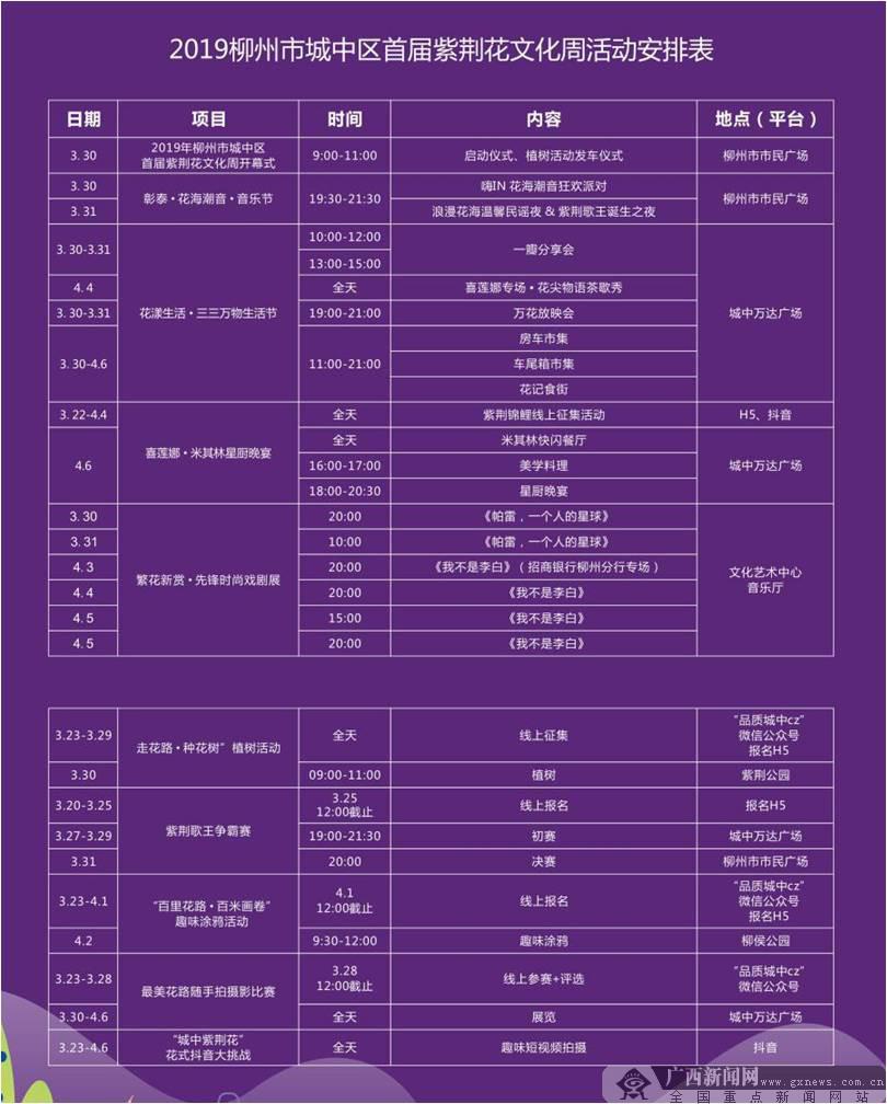 2019柳州市城中區(qū)首屆紫荊花文化周正式開幕