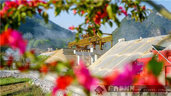 花中窺路 樂百高速公路建設如火如荼（組圖）