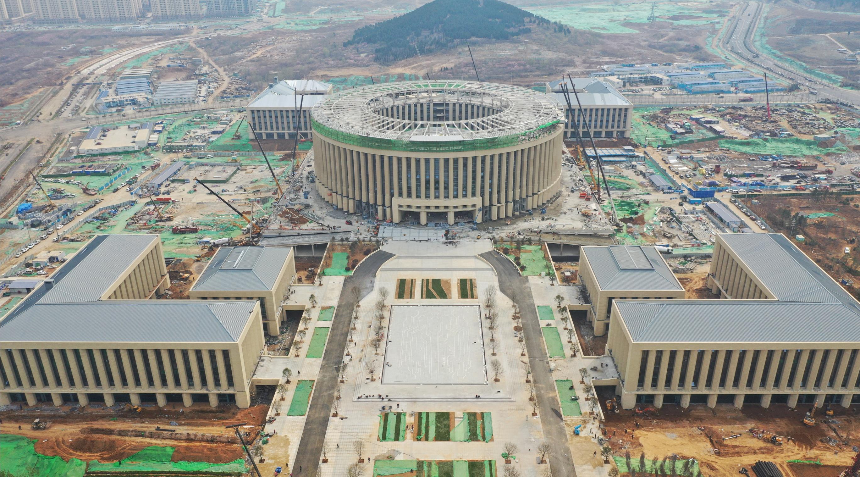 组图丨108天济南超算中心拔地而起