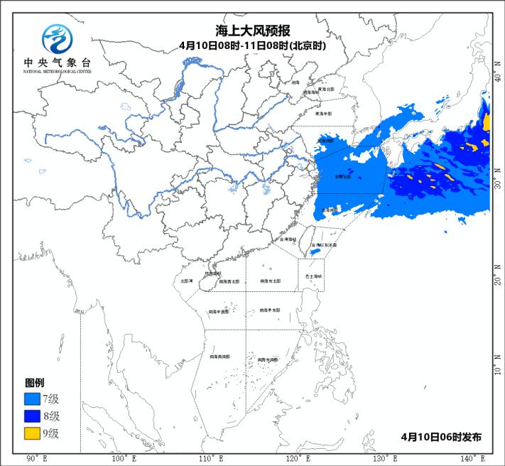 江南華南局地有強降水和強對流黃海東海有大風