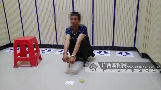 欽州一男子毒駕被查 被抓時正開車接小孩(圖)