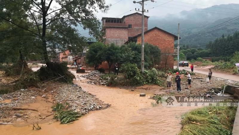 桂林多地遭遇暴雨 供電部門全力搶修因災受損線路