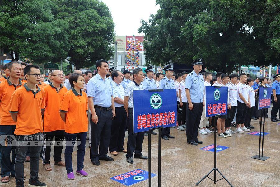 禁毒宣传活动现场.广西新闻网通讯员 覃文军 黄必全 摄