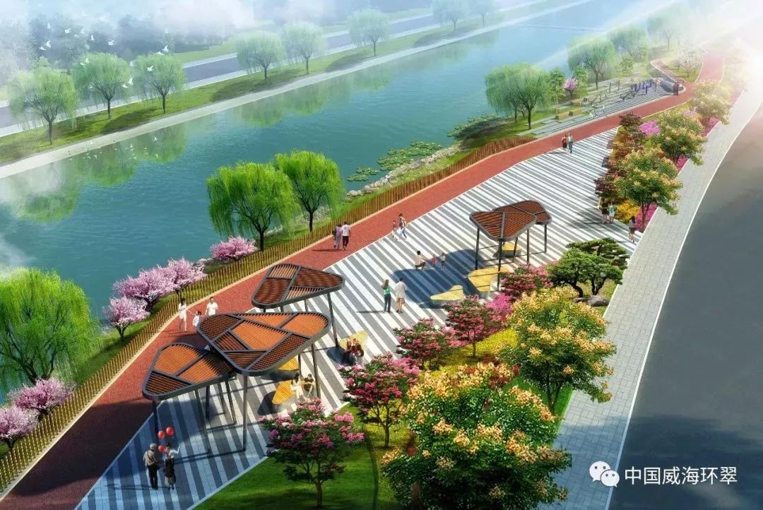 更换部分大乔木,提升公园景观效果,在南侧较宽处建设景观亭,公厕,休闲