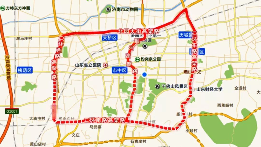 济南货车限行区域图图片