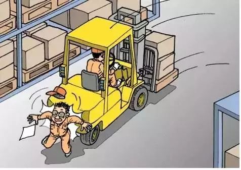 安全漫画一组图片告诉你叉车事故多是这么发生的