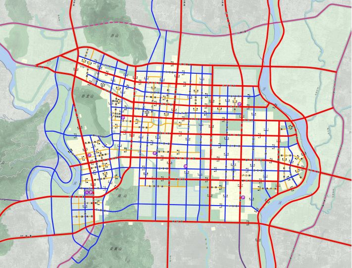 北環路,北外環路,玉泉路,人民路,振興路,澳柯瑪大道,櫻花路,南環路